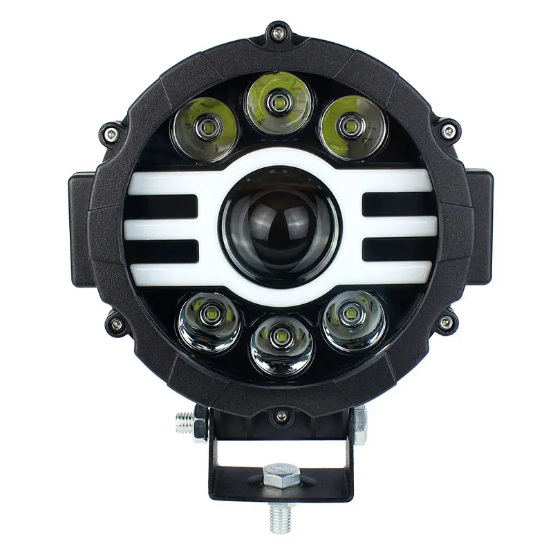 JHS heißer Verkauf 45W LED Arbeits lampen 7 Zoll Offroad-Licht LED-Scheinwerfer für Auto wasserdichte Kontroll leuchte Motorrad Lampe Arbeit