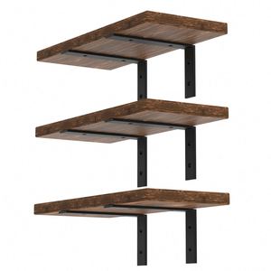 ขายึดรูปตัวแอล WEKIS BR01 สีดำเคลือบพาวเวอร์โค้ท รับน้ำหนักได้ 150 ปอนด์ สำหรับชั้นวางติดผนัง เฟอร์นิเจอร์ และอื่นๆ - Product Image 5