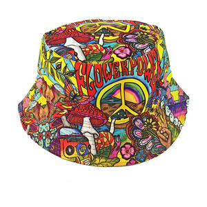 Chapeau de soleil réversible personnalisé avec logo imprimé SOLPOP, années 80 et 90, pour adultes, femmes, hommes, filles, garçons, unisexe, chapeau de pêcheur, chapeau de soleil - Product Image 4