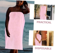 Peignoirs enveloppants pour le corps, non tissés, style kimono, pour spa et sauna