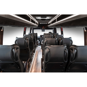 Lüks vip mercedes sprinter ön koltuklar lüks otobüs yolcu koltuğu küçük katlanır sandalye ile kalın cilt kapak koltuk - Product Image 6