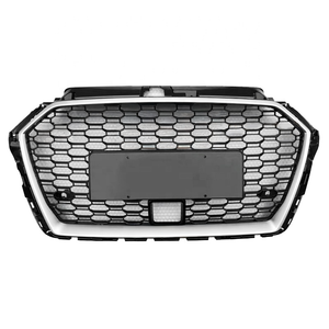 Parrilla delantera de malla de nido de abeja negra brillante <span class=keywords><strong>A3</strong></span> S3, parachoques delantero de fibra de carbono RS3, parrilla ACC para <span class=keywords><strong>Audi</strong></span> <span class=keywords><strong>A3</strong></span> S3 8V.5 2017 2018 2019 - Product Image 6