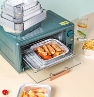 Aluminium-Backformen Quadratische Kuchenformen - Alufolienformen - Einweg-Lebensmittelbehälter Ideal zum Kochen, Erhitzen, Aufbewahren und Vorbereiten von Speisen