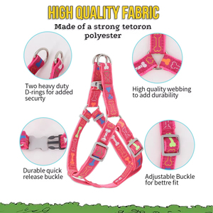 <span class=keywords><strong>Harness</strong></span> Anjing Sport Fashion Warna Solid Custom dari Bahan Nylon untuk Latihan dan Jalan-jalan, Ukuran Ekstra Kecil hingga Besar - Product Image 5