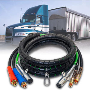 Ensamble de Mangueras de Aire y Cable Eléctrico 3 en 1 de 15 Pies para Semirremolque con ABS, Goma y Conectores Glad Hand de 7 Vías - Product Image 6