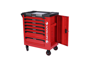 2021 Best Sale 7 <strong>Drawers</strong> Germany Kraft Tools Set <strong>Trolley</strong> with Stainless Steel Table - Product Image 4