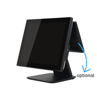 Caisse enregistreuse tactile 15,6 pouces avec système Windows, processeur I5 de 4e génération, 8+128 Go, idéale pour les supermarchés