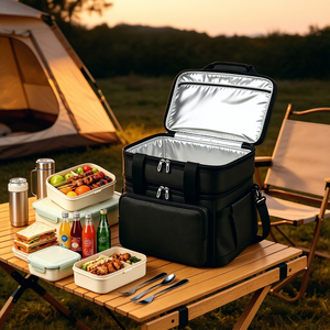 Nouveau sac isotherme de voyage portable à double couche, épaissi, pour café, boissons, camping et pique-nique - Product Image 1