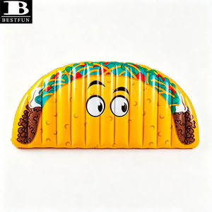 Bouée <span class=keywords><strong>gonflable</strong></span> géante en forme de taco, <span class=keywords><strong>5</strong></span> <span class=keywords><strong>pieds</strong></span>, grand matelas flottant <span class=keywords><strong>gonflable</strong></span> pour l'été, la plage, la <span class=keywords><strong>piscine</strong></span> et les fêtes - Product Image 6