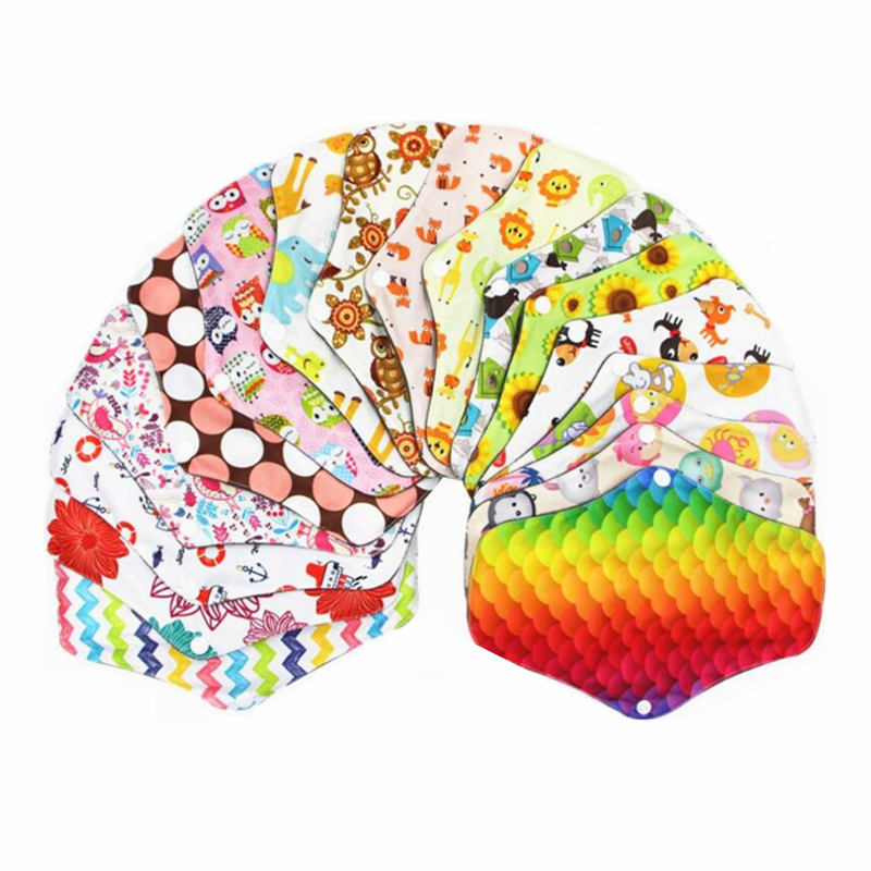 Organic Bamboo Cotton Panty Liners Feminine Pads Biodegradable Washable Customized Ultra thin Menstrual Sanitary Napkin Pad