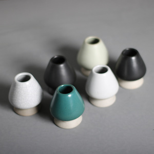 Soporte de Cerámica para Batidor de Té, Estilo Japonés, Nuevo Diseño, Verde, para Ceremonias de Matcha - Product Image 2