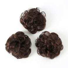 Latte marrone 3P piedi con capelli in rilievo Gibchang Band 2 pezzi accessorio Chignon - Product Image 1