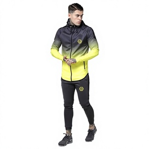 Chándal Deportivo con Capucha para Hombre, Color Degradado, Manga Larga, Cierre de Cremallera, Bolsillo Frontal, Ajuste Deportivo, 100% Poliéster, Sublimación Personalizada - Product Image 1
