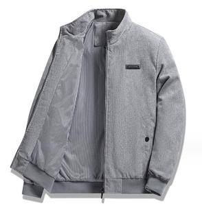 Veste <span class=keywords><strong>Homme</strong></span> en Velours Côtelé Fine de Style Automne, <span class=keywords><strong>Col</strong></span> Montant, Décontractée, Grandes Tailles - Product Image 4