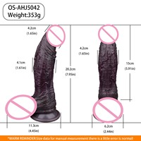 Dildo réaliste en silicone double densité Black Viper, stimulateur du point G à forte aspiration pour femmes, jouet de plaisir pour adultes 18+