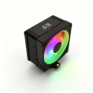 CO-B1SX-05W จอแสดงผลอุณหภูมิแบบเรียลไทม์ ARGB <span class=keywords><strong>ซิงค์</strong></span> 4 ฮีทไปป์ซีพียูคูลเลอร์แบบสัมผัสโดยตรงพัดลมประสิทธิภาพสูงที่เงียบสงบสำหรับอินเทลแอลจีเอ 1851 1700 เอเอ็มดี - Product Image 2
