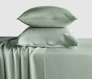 Fabrika lüks % 100% bambu düz renk yatak takımları çarşaf çarşaf seti yorgan seti - Product Image 3