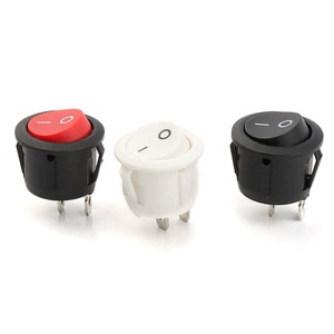 مفتاح هزاز دائري صغير أبيض 2 دبوس 2 موضع T100 55 مفتاح هزاز كحد أقصى. جهد 250vac - Product Image 2