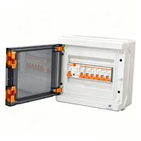 Caja Combinadora de Paneles Fotovoltaicos, Caja de Distribución Trifásica, ABS Impermeable IP65 1000V, Panel de Interruptores Industriales para Exteriores con Función de Monitoreo