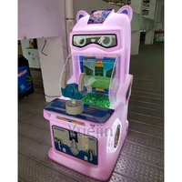 Machine de jeu d'arcade à monnayeur pour enfants : tir de balles - Plastique