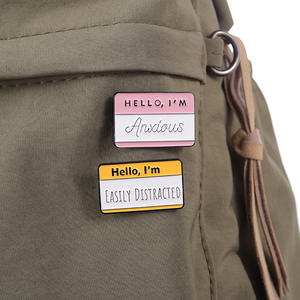 Kreative Karikatur Lustige Dialog box Brosche Englisch Alphabet Buchstaben Weiche Emaille Anstecknadel - Product Image 5