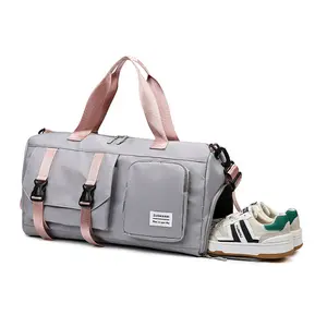 Custom Logo Waterproof Teen Girls Dance Fitness Handbags Traveling Weekender Sports Duffle Bag