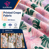 Tela estampada elástica 100% poliéster de marcas de ropa para la producción de camisas y vestidos, pedidos al por mayor, recuperación elástica