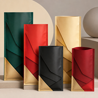 Sacs opaques imprimés sur mesure, pochettes à trois soudures latérales pour kits de cadeaux événementiels, impression de logo artistique de qualité supérieure