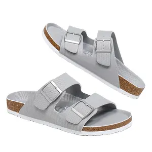 Pantofole da spiaggia basse Casual in pelle personalizzata pantofole stile sport Indoor Outdoor da uomo