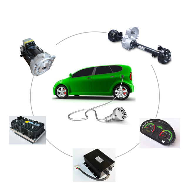7.5kW 72V Traction Motor 6 : 1 Ratio Gearbox EV Car Conversion Kit