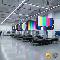 Écran LED mobile haute résolution JCT EF16-Y pour remorque, luminosité 4500 cd/m², étanche, mur vidéo pour événements publicitaires extérieurs, garantie 1 an