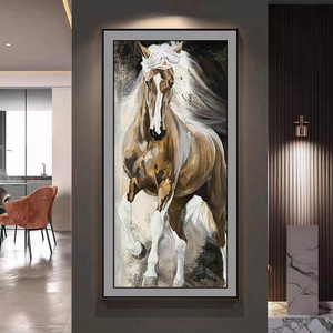 Grande Peinture sur Toile 3D de <span class=keywords><strong>Cheval</strong></span> de Luxe <span class=keywords><strong>et</strong></span> Affiches Murales, Impressions Décoratives pour Couloir <span class=keywords><strong>et</strong></span> Entrée, OEM ODM - Product Image 2