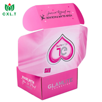Boîte d'expédition en carton ondulé recyclable en gros, impression personnalisée du logo, boîte d'emballage pliable pour colis express