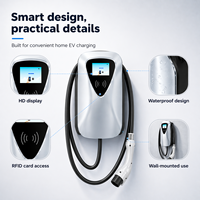 Neue 7kW DC Smart EV-Ladestation mit RFID-Kartenzugang Heimladestation CE/FCC-Zertifiziert 2 Jahre Garantie OEM ODM Unterstützung
