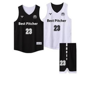 Maillot de basket-ball double face sur mesure pour hommes et femmes Nouvel uniforme d'équipe d'entraînement de style américain pour les achats de groupes de compétition - Product Image 1