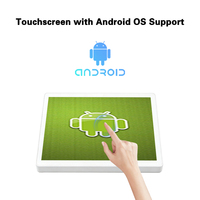 Écran tactile PCAP Android 10, coque ABS légère, mini kiosque de bureau, signalisation numérique avec caméra pour banques et services publics