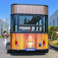 Camion de café mobile entièrement équipé, réfrigérateur en acier, voiture de restauration électrique, barbecue, pizza, remorque de restauration rapide