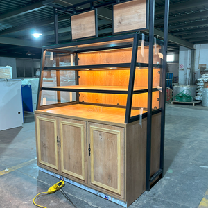 Fábrica de China, tienda minorista de pan, escaparate, estante de exhibición de madera, Mostrador de repostería para panadería y postre - Product Image 6