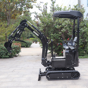 Mini-excavatrice sur chenilles jaune/verte China Somate avec moteur Koop CE EURO5 EPA, boîte de vitesses PLC, garantie 1,5 an, braquage court - Product Image 1