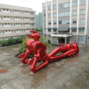 Décoration Lumineuse LED Gonflable Portable Étanche en Forme de Robot Rouge Doré pour Événements de Boutique, Thème <span class=keywords><strong>Jungle</strong></span> et Forêt - Product Image 1