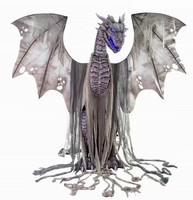 Halloween grand dragon volant électrique fantôme debout grande maison hantée décoration accessoires son lumineux animation animatronique