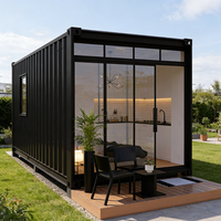 Maison conteneur préfabriquée certifiée CE, 20 pieds, en acier, pliable, avec chambre à coucher, pour la vie en plein air