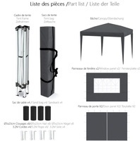 Tonnelle pliante publicitaire personnalisée en aluminium, économique, 10x10, imperméable, pour extérieur, chapiteau pop-up, tente de salon professionnel