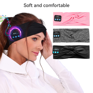 Música Blue Tooth Diadema Auriculares para hombres y mujeres Yoga Correr Deportes Wireless Headscarf Head Wrap Sleeping Eye Patch Mask - Product Image 6