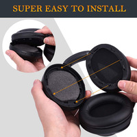 Coussinets d'oreille pour casque Sony WH-1000 XM2 XM3, remplacement de couvre-casque, coussinets d'oreille Wh 1000