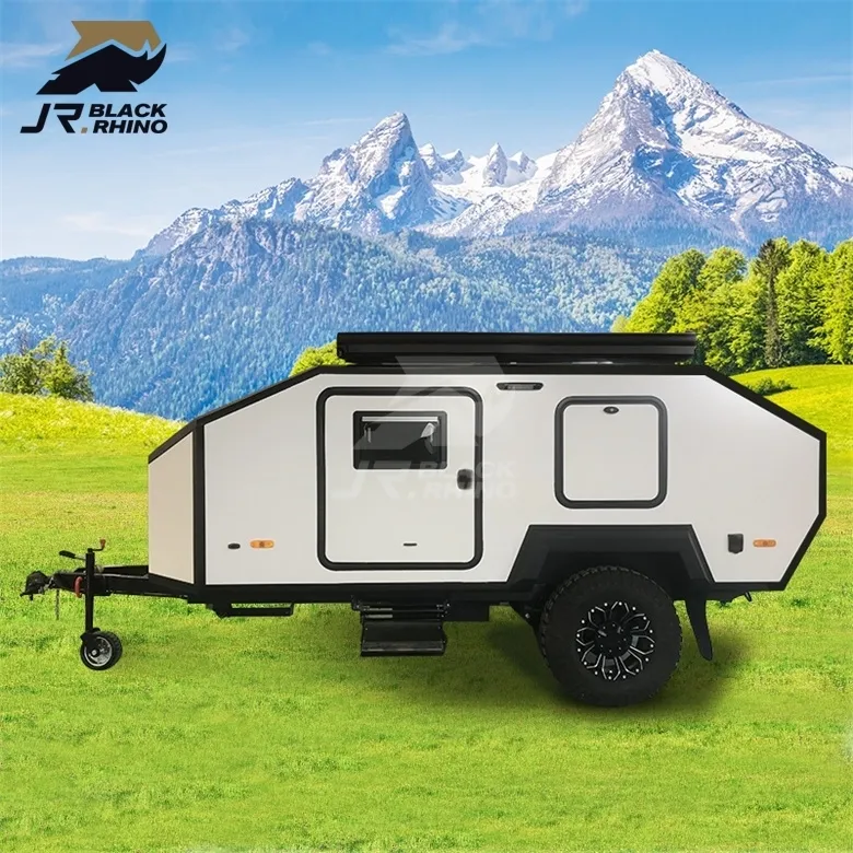 Material alumínio Leve Trailer Viagem Trailer Dolly Camper Zhejiang Trailer Camper Otr