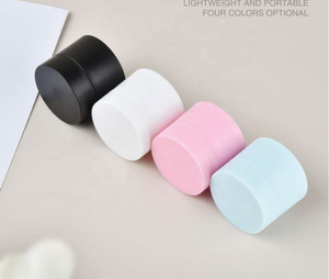Pot cosmétique cylindrique rond en PET avec couvercle à vis, rose, blanc, noir, bleu, 0,5 oz, conteneur pour crème, impression sérigraphique, logo personnalisable - Product Image 5