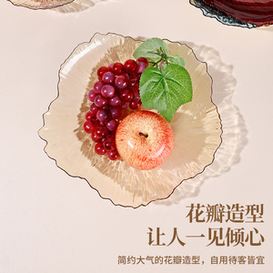 จานผลไม้รูปดอกไม้พลาสติกหลากสีสำหรับงานปาร์ตี้ - Product Image 3