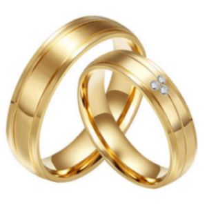 Style religieux personnalisé roi reine Valentine promesse amour Couple bague ensemble <span class=keywords><strong>taux</strong></span> de rachat élevés bijoux de mariage unique - Product Image 3