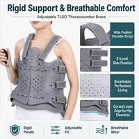 Attelle de fixation thoracolombaire TLSO réglable avec double airbag pour fracture compressive et stabilisation de la colonne vertébrale